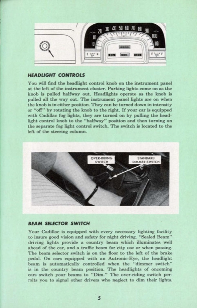 1953 Cadillac Owners Manual Page 19